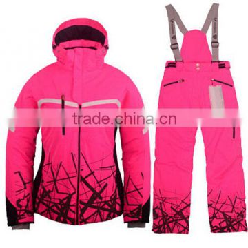 Custom Women Pink Nylon Ski Racing Suit