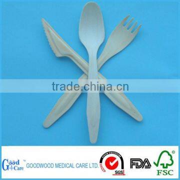 disposable wooden cutlery