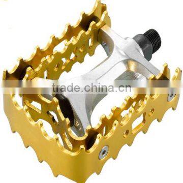 Colorful ball bearing steel cage bicycle pedals for MTB and BMX