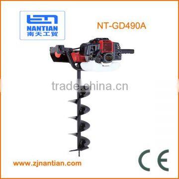 Gasoline Earth Auger 49cc earth drill one person ground hole drilling machines