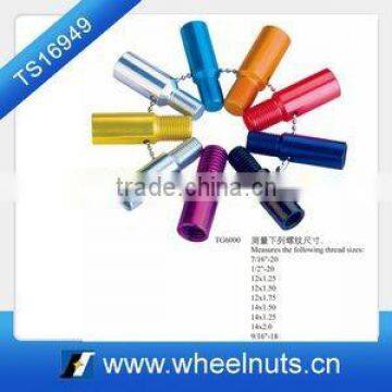 wheel nut and wheel bolt thread gauge checker