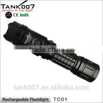 TANK007 Army Torch Light Rechargeable Led Torch Light Portable Relight Rechargeable Book Light photo-3