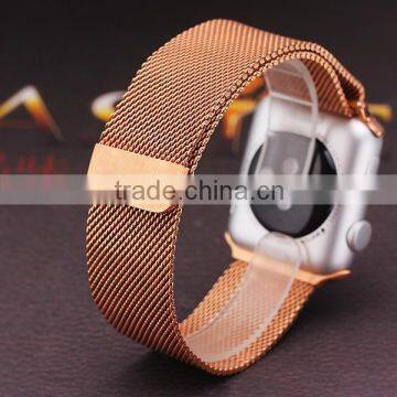 2015 latest high quality Rose gold watch band replacement watch band for apple watch 42mm/38mm