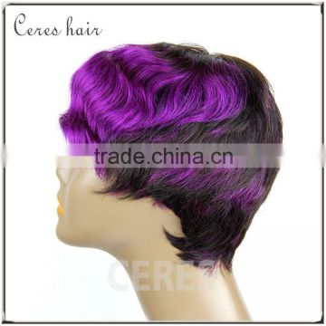 new arrival red wig afro weave natural human hair wig for black women