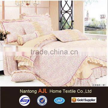 2015 100% cotton new products Korea luxury high quality bed linen