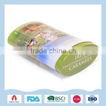 Oval Metal Tin Box for Delicious Caramels Packaging photo-4