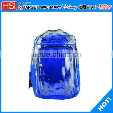 stationery transparent pvc modern school bag