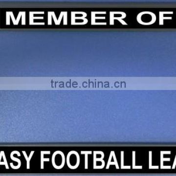 Member Of Fantasy Football League Photo License Plate Frame - Quantity Discounts Given