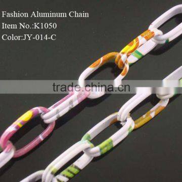 painted colorful middle draw surface necklace chain