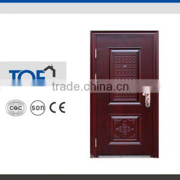 Top Grade Iraq Entrance Nigerial Exterior Steel Door Design