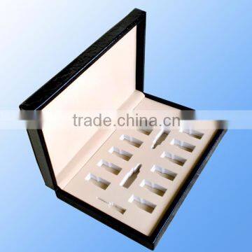 hardcover black box with foam insert cosmetic box