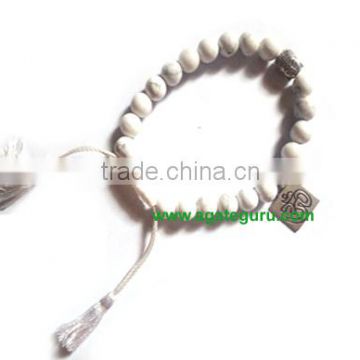 Howlite With Om Bracelet : India wholesaler Manufacturer