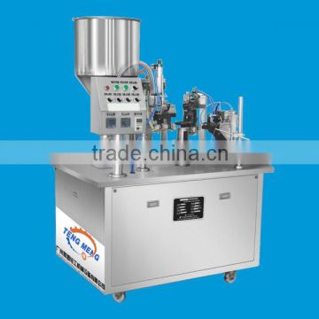 semi-automatic cosmetic low noise soft tube filling and sealing machine