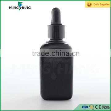 Black Glass Essential Oil Sample Bottle With Aluminum Dropper Wholesale photo-2
