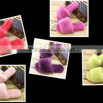 Soft Warm good quality Australia sheepskin Fur Slipper with color choices