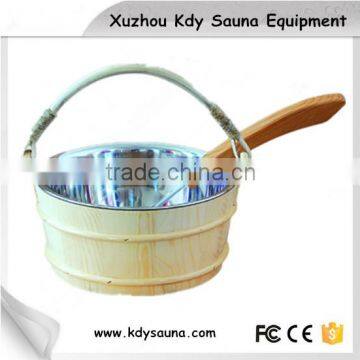 high quaility sauna accessories/wooden bucket&ladle