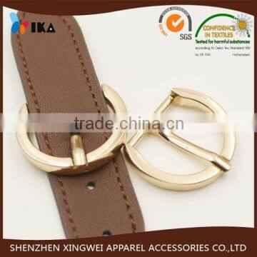 plated metal pin buckle belt