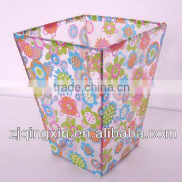 PVC wire frame printed daily use storage bin