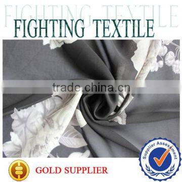 black polyester 75D georgette woven cheap chiffon fabric