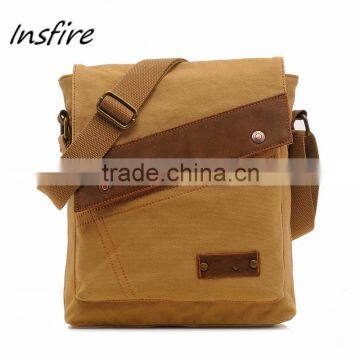 2016 canvas bag men High quality custom messenger crossbody bag