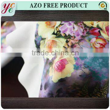 Flowers oil painting print sandwich mesh fabric