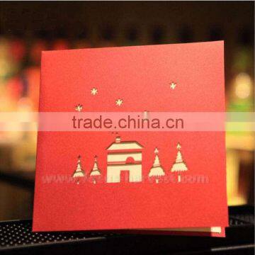 3d Pop up Handmade Christmas Happy Christmas Garden Tree & Snowflake Creative Kirigami & Origami Christmas Card photo-4