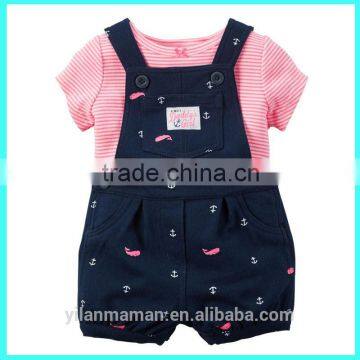 2016 New babies clothing set baby clothes set 2pcs toddler tee set