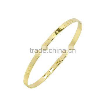 Memories Bangles With Customize Design Word 'GET LEAN TO GET LAID' With 4mm/7mm Width photo-3