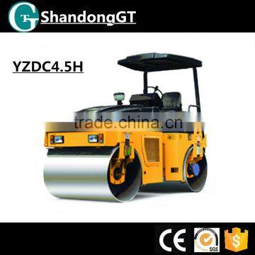 YZDC4.5H new two wheel full hydraulic double durm vibratory roller/vibratory oscillatory roller for sale