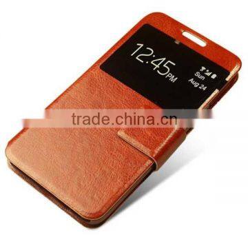 Luxury PU Leather Case for Sony Xperia Z3,Magnetic Flip Cover for Sony ,view Window Case for Sony photo-3