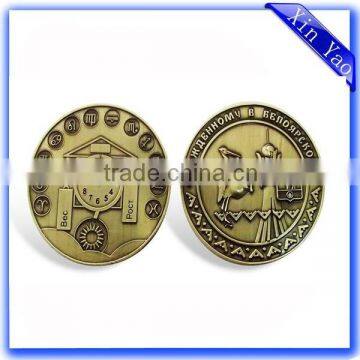 China Manufacturer OEM Custom Design Copper Old Copy Coin