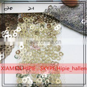 Shiny Pink Sequin Beaded Table Runners for Wedding photo-2