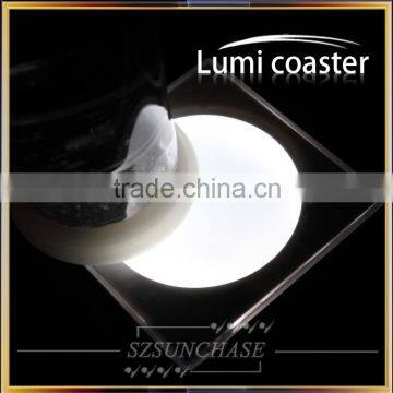 Promotion Colorful Plastic Led Flashing Drink/Beer Coaster photo-4