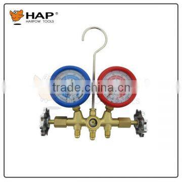 Two way valve manifold with sight glass 68mm Gauge