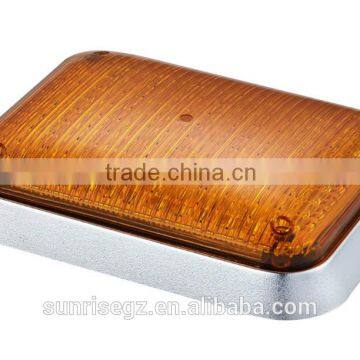 LED Ambulance Emergency Strobe Light/LED Security Emergency Flash Strobe Light(SR-AE-065H-LED-Amber)W Chrome Frame & Rubber Base