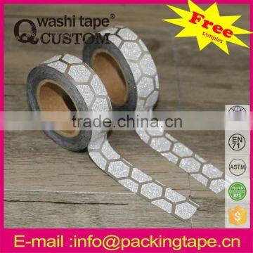 Hot-seller custom printed hot sale gold print masking tape for gift