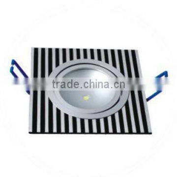 aluminum+glass CE approved 3W led ceiling lamps