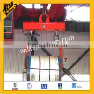 Horizontal steel coil lifting clamp