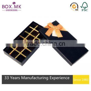 2016 Hot Sale Handmade High Quality Custom Fancy Luxury Chocolate Box With Paper Divider photo-2