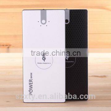 2015 newest wireless phone charger mobile phone power bank 8000mah