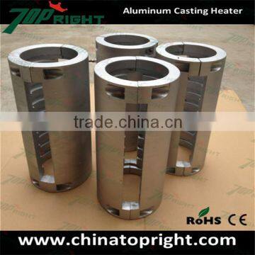 Cast in heater, aluminum heating element for Packaging machinery