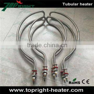 U shape Topright 3kw Water immersion tubular heater factory customized factory dia 8mm electric air tubular heater