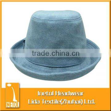 men's blue flanging caps