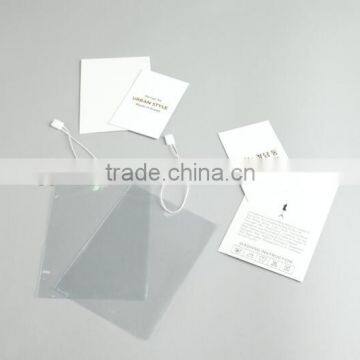 Wholesale New Plastic Paper Hangtag With String for Shirts,Clothing photo-6