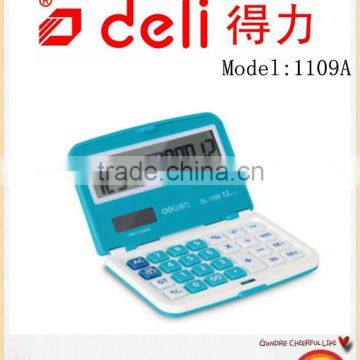 Deli Mini calculator colorful solar calculator Portable calculator for sale Model 1109A