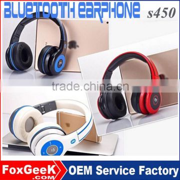 Bluetooth V4.0 Wireless Bluetooth Hands Free Earphone S450 Sports Headset with Memory Card for Smartphone