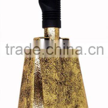 Metal Hand Bell in Gold Plated With Rubber Grip