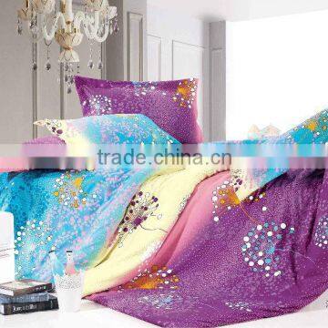 comforter and sheet set, the colour of purple /blue/yellow, 3pcs or 4pcs set new