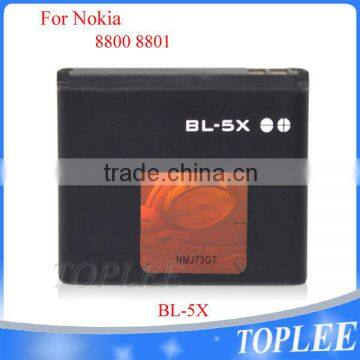 mobile phone battery bl-5x for nokia 8800 8860 8800 Sirocco