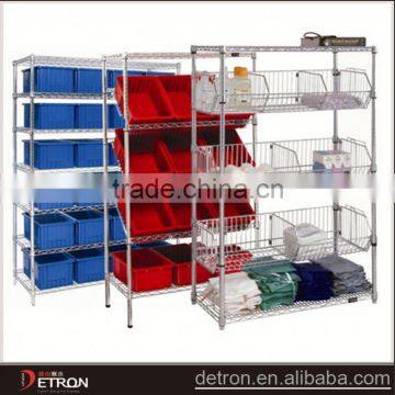 Adjustable mesh nsf chrome wire basket rack